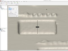 在 QuickSurface 扫描台上测量 4 毫米深度
