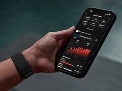 配备 Zepp 健康应用程序的 Amazfit Helio Strap（图片来源：Amazfit）