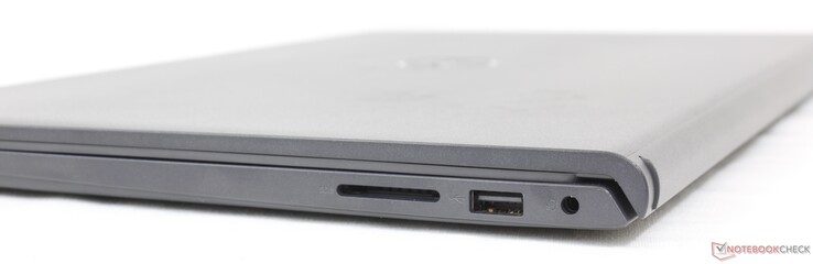 右边。SD读卡器、USB-A 3.2、3.5毫米组合音频