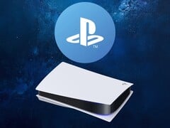 展示 PSN 标志和 PS5 主机的横幅
