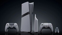 PlayStation 5 Pro 30 周年限量版套装。(图片来源:索尼)