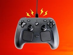 得益于其振动马达，Steam手柄可以在桌面上“行驶”。