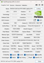 GPU-Z 微星隐形 A16