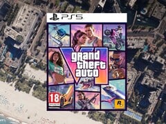 显示暂定 PEGI 分级的《GTA 6》PS5 版盒装封面图