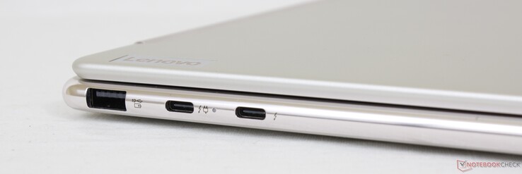 左边：USB-A 3.2 Gen. 2, 2x USB-C w/ Thunderbolt 4