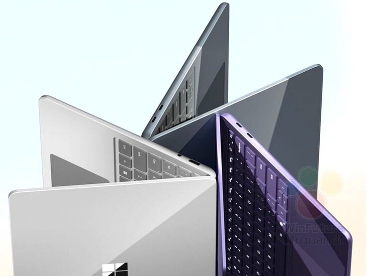 Surface Laptop 13" 将与 Surface Pro 12" 一样有三种颜色可供选择。(图片来源：via Roland Quandt &amp; WinFuture）