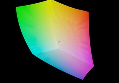 宏碁掠夺者 Helios Neo 16S AI 与 sRGB 的对比