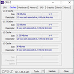 CPU-Z。缓存