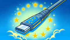 欧盟对平板电脑、智能手机、相机等产品实施 USB-C 充电（图片来源：使用 DALL-E 3 生成）