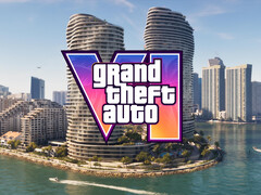 展示《GTA 6》中“罪恶都市”摩天大楼的横幅