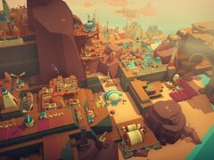 一张展示 Islanders 中建筑的图片，该游戏目前在 Steam 上享受 70% 折扣。