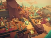 一张展示 Islanders 中建筑的图片，该游戏目前在 Steam 上享受 70% 折扣。