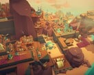 一张展示 Islanders 中建筑的图片,该游戏目前在 Steam 上享受 70% 折扣。