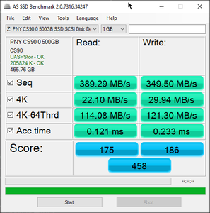 AS SD - 500 GB PNY SATA SDSD