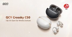 QCY Crossky C50 开放式耳塞一次充电可提供长达 7.5 小时的续航时间（图片来源：QCY）