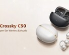 QCY Crossky C50 开放式耳塞一次充电可提供长达 7.5 小时的续航时间（图片来源：QCY）