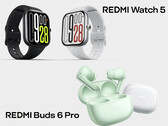 红米 Buds 6 Pro 和红米 Watch 5 将于 11 月 27 日发布(图片来源:Redmi - 已编辑)