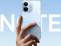 Note 17 Pro 预计将配备一块 9,000mAh 的电池。图为该手机的背面。