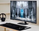 新的43英寸三星Odyssey Neo G7显示器采用量子矩阵技术。(图片来源: 三星)