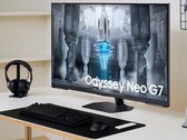 新的43英寸三星Odyssey Neo G7显示器采用量子矩阵技术。(图片来源: 三星)