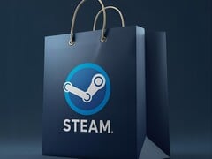 图为印有 Steam 徽标的购物袋(图片来源:Steam,有编辑)