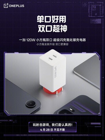120 瓦双端口 USB 快速充电器