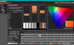 校准前的ColorChecker