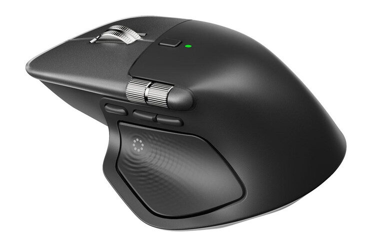 与现有的 MX Master 3S 相比，MX Master 4 进行了适度的重新设计。(图片来源：通过 EUIPO）