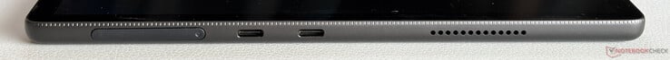 左侧：SD卡读卡器，2个USB-C 4.0接口（40 Gbps，DisplayPort，Power Delivery）