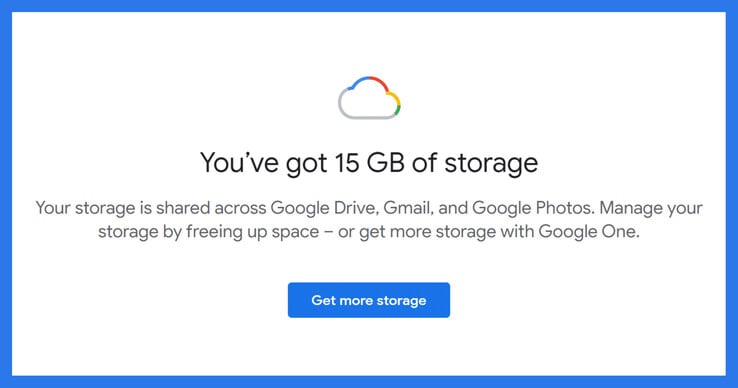 免费 15 GB 存储空间的时代可能很快就要结束了。