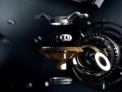 显示喷气发动机组装过程的演示视频截图。(图片来源：AECC）