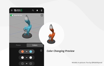 颜色变化预览（图片来源：MakerWorld）