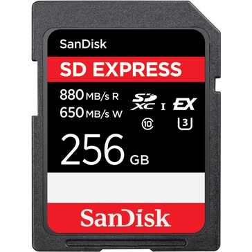 带 SD Express 接口的 SD 卡。(图片：闪迪）