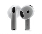 预计AirPods 5将采用与图中所示的AirPods 4相同的设计。