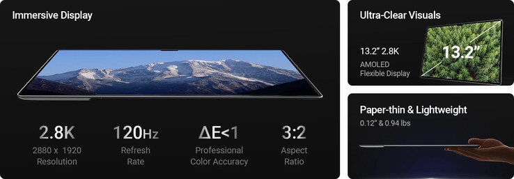 据称，AMOLED 显示屏清晰、流畅、准确（图片来源：FlexTab）
