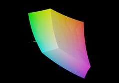 Medion Erazer Major 16 X1 与 sRGB 的对比
