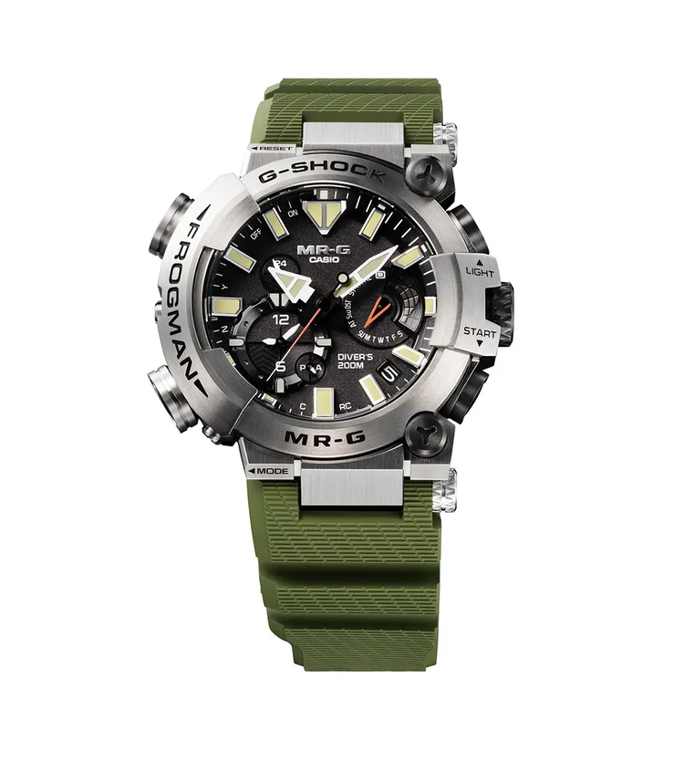 卡西欧 G-Shock MRG-BF1000RG-3A Goliath Frogman 手表。(图片来源：卡西欧）