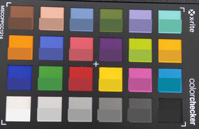 ColorChecker Passport: The lower half of each area of colour displays the reference colour