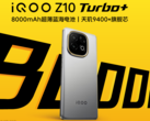 iQOO Z10 Turbo+ 拥有 8,000 mAh 超大容量电池，支持 90 W 有线充电（图片来源：iQOO）
