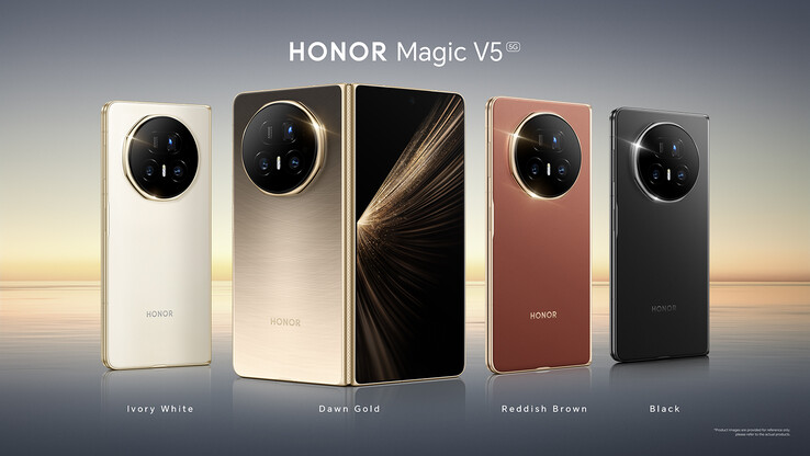 Honor Magic V5 的颜色选项（图片来源：Honor)
