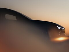 全新沃尔沃 EX60 电动 SUV 全球首发前的侧视预告图。(图片：沃尔沃）