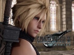 最终幻想重制版》第三部中出现了云的横幅（图片来源：Square Enix、任天堂美国公司，有编辑）。