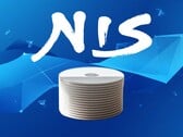 空白 PS5 光盘上显示的 NIS America 徽标