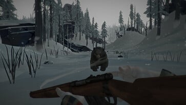 一张展示《The Long Dark》中一只熊的图片。