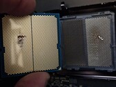 损坏的 Ryzen 9 9950X3D CPU，搭配的是华擎主板。(图片来源：Reddit 上的 I_fliu）