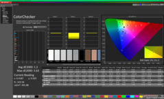 校准前的ColorChecker