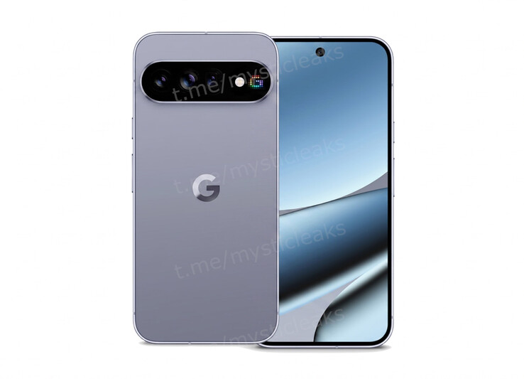 人工智能生成的 Pixel 11 Pro 后部设计渲染图，显示 RGB LED 阵列