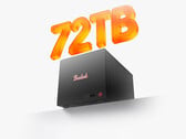 ME Pro 370 的起售价约为 590 美元。图为该 NAS 的宣传图，显示其支持 72TB 存储容量。