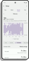 Fitbit 应用程序中重新设计的睡眠部分。(图片来源：Fitbit）