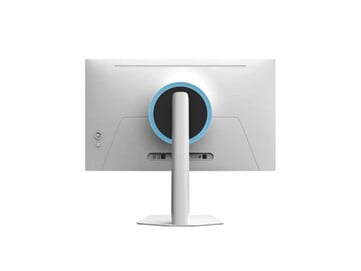 这两款显示器均采用白色外观，背面配有 RGB 灯光。(图片来源：Innocn）